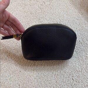 NWT Madewell Black Leather Pouch ❤️